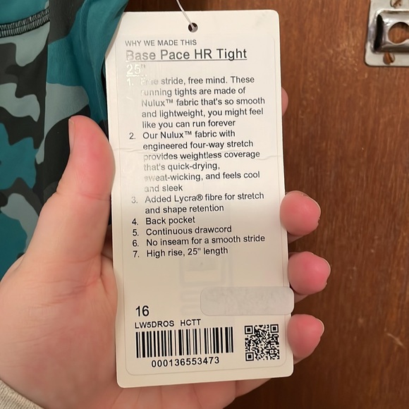 NWT Lululemon Base Pace HR 25” Tights - Picture 5 of 10